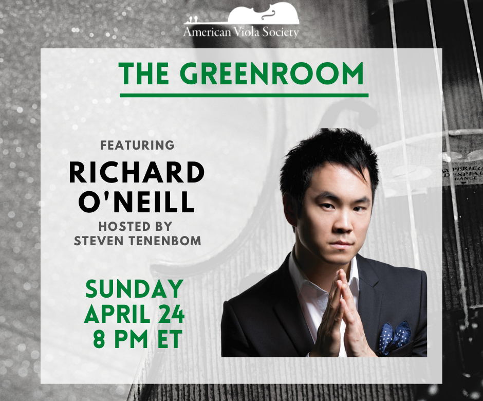 April AVS Greenroom featuring Richard O’Neill