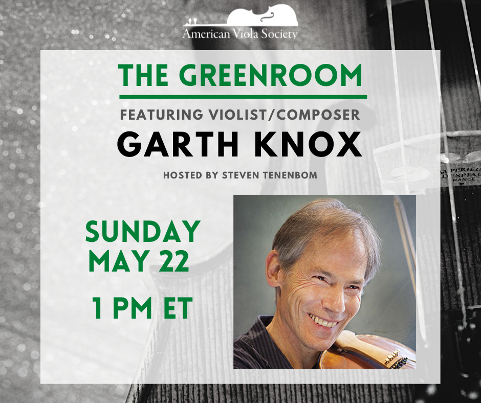 May 22 Garth Knox Greenroom Fb