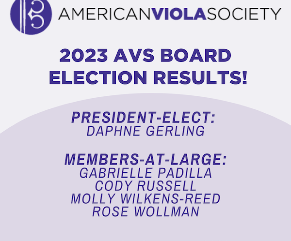 2023 AVS Board Election Results Announced